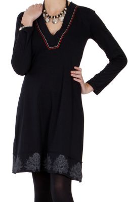 Robe  manches longues Chic et Ethnique Nourah Noire 286676