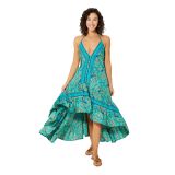 Robe asymétrique à composition florale estivale Andromeda 347301