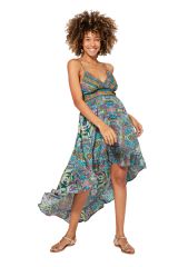 Robe asymétrique coloré et chic d\'été Arienne