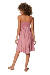 Robe courte femme à fines bretelles fluide couleurs rose girl chic Brylee