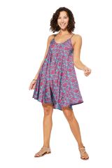 Robe courte floral tendance indienne Becca