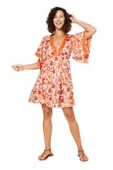 Robe courte mode chic et originale naturelle Bennett