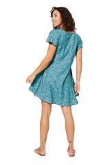 Robe courte motif féminin et moderne Benedita