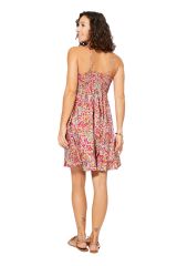 Robe courte multicolor floral chic  Basma