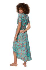 Robe été high-low manches courtes 333881