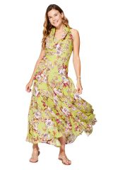 Robe été longue bohème sans manches Beatriz 349969