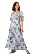 Robe été longue manches 3/4 350177