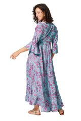 Robe été longue manches 3/4 350184