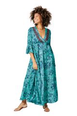 Robe été longue manches 3/4 350185