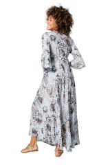 Robe été longue manches 3/4 350192