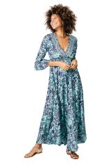 Robe été longue manches 3/4 350195