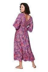 Robe été longue manches 3/4 350332