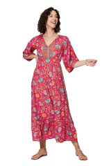 Robe été longue manches 3/4 350341