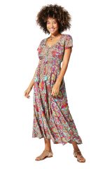 Robe été longue manches courtes 349073