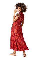 Robe été longue manches courtes 349076