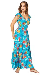 Robe été longue manches courtes 349287