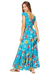 Robe été longue manches courtes 349288