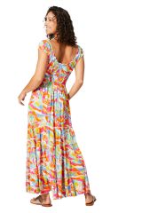 Robe été longue manches courtes 349296