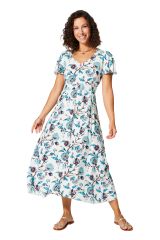 Robe été longue manches courtes 349297