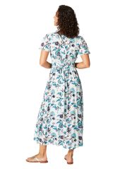 Robe été longue manches courtes 349298