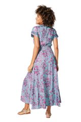 Robe été longue manches courtes 350118