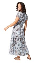 Robe été longue manches courtes 350126