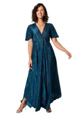 Robe été longue manches courtes 350141