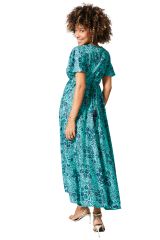 Robe été longue manches courtes 350148