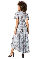 Robe été longue manches courtes 350152