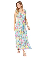 Robe été longue manches courtes 350363