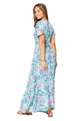 Robe été longue manches courtes 350485