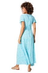 Robe été longue manches courtes 350489