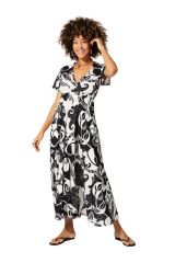 Robe été longue manches courtes 350494