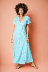 Robe été longue manches courtes 352222