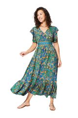 Robe été longue manches courtes 357128