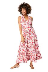 Robe été longue sans manches fleurie Béatine 349965