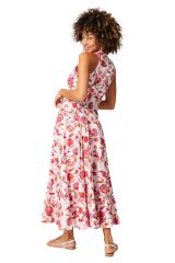 Robe été longue sans manches fleurie Béatine 349966