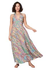 Robe été longue sans manches 349105