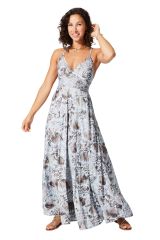 Robe été longue sans manches 350011