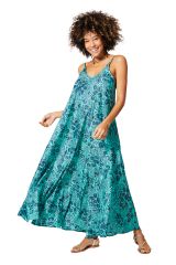 Robe été longue sans manches 350034