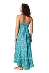 Robe été longue sans manches 350051