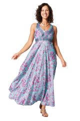 Robe été longue sans manches 350089