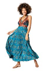 Robe été longue sans manches 350095