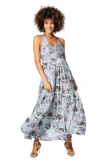 Robe été longue sans manches 350097