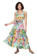 Robe été longue sans manches 350327