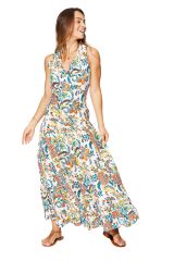 Robe été longue sans manches 350466