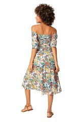 Robe été mi-longue manches courtes 350429