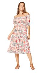 Robe été mi-longue manches courtes 350432