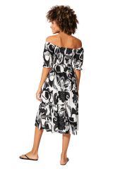 Robe été mi-longue manches courtes 350437