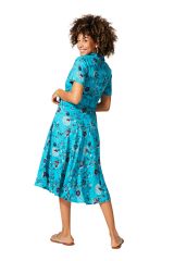 Robe été mi-longue manches courtes 350439